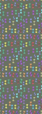 Gri ve nötr arkaplanda güzel renkli bir kelebek. Sırtın için parlak bir dövme. Tropik gerçekçi kelebek. Kelebek tasviri. Raster..