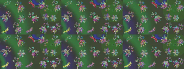 Kar taneleri tasarımı. Son moda kar taneleri ve elementler onun kartlarını gösteriyor. Retro tarzı doku, soyut kış elementleri. Muhteşem tasarım posteri, kapak, yeşil, mor ve mavi renkli kart tasarımı.