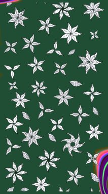 Colour Summer Theme sketch pattern Background. Flat Flower Elements Design. Trendy sketch Floral Pattern In Raster illustration. Beautiful fabric pattern.