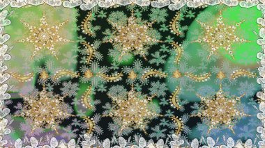 Gri renklerde grafiksel, modern, pürüzsüz desen. Duvar kâğıdı barok, İspanyol kumaşı. Kusursuz raster arka plan. Kusursuz çiçek deseni.