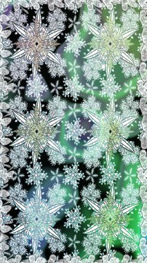 Düz Çiçek Elementleri Tasarımı. Renkli Bahar Temalı Kusursuz Arkaplan. Raster illüstrasyonunda kusursuz çiçek deseni. Tarafsız ve yeşil renkte çiçekler.