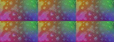 Moda arka planında parlak buketler. Kumaş, duvar kağıdı ve kağıt üzerine baskı yapmak için gelişen arka plan. Raster illüstrasyonu. Eski usul küçük çiçekli şirin bir eskiz deseni..