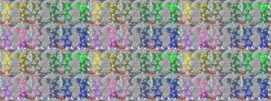 Raster illüstrasyonunda kusursuz çiçek deseni. Tarafsız renklerde çiçekler.