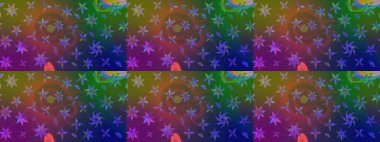 Çiçek desenli çizim. Raster illüstrasyonu. Kahverengi ve yeşil renkli Asyalı tekstil.