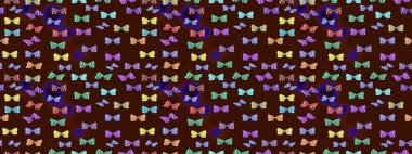 Kelebekli çizim şekli. Kumaş, kağıt, ambalaj kâğıdı ve duvar kağıdı tasarımı için hoş bir arka plan. Kahverengi ve nötr.