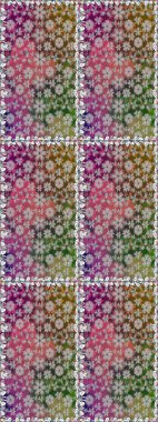 Düz Çiçek Elementleri Tasarımı. Süslü kumaş deseni. Renkli Bahar Temalı Kusursuz Arkaplan. Raster illüstrasyonunda kusursuz çiçek deseni.