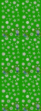 Renkli Bahar Teması eskiz kalıbı. Süslü kumaş deseni. Düz Çiçek Elementleri Tasarımı. Raster illüstrasyonunda çiçek deseni çizimi.