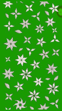 Yeşil ve nötr renklerde çiçekler olan çiçek deseni çiz. Çiçekler suluboya tarzında yeşil ve nötr renklerde.