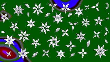 Hoş bir çiçek geçmişi var. Güzel kumaş deseni. Küçük bir çiçekte eskiz deseni. Raster illüstrasyonu.