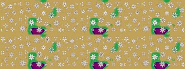 Çiçeğin suluboya çizimlerinin mükemmel deseni. Dekorasyon ve tasarım için güzel bir desen. Suluboya çizim kalıbı. Raster illüstrasyonu. Moda baskısı. Eski.