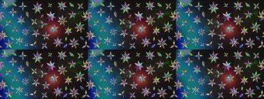 Zentangle soyut çiçekleri. Karalama çiçeği. Raster illüstrasyonu. Güzel kumaş deseni. Renkli Bahar Teması eskiz kalıbı. Düz Çiçek Elementleri Tasarımı.