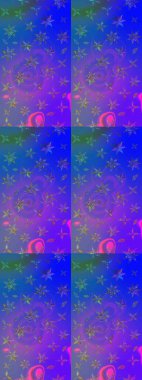 Raster illüstrasyonundaki çiçek desenli çizim. Güzel kumaş deseni. Renkli Bahar Teması eskiz kalıbı. Düz Çiçek Elementleri Tasarımı.