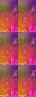 Çiçek deseni. Raster illüstrasyonu. Chichi 'nin kumaş kalıbını çiz. Renkli Bahar Teması eskiz kalıbı. Düz Çiçek Elementleri Tasarımı.