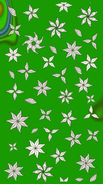 Parlak renkli çiçekleri ve yeşil ve nötr renklerde yaprakları olan harika bir çiçek deseni. Modern çiçek arkaplanı. Halk tarzı. Moda baskıları için zarif bir şablon.