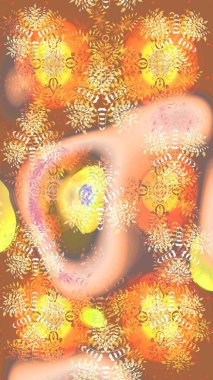 Eski usul. Tomurcukları papatya çiçekleri olan sevimli bir çiçek deseni. Miles Fleur, süslü püslü bir süs. Raster illüstrasyonu. Eskiz geçmişi. Kumaş, tekstil ve duvar kağıdı baskısı için..