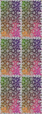 3 boyutlu çiçekler, pürüzsüz. Gri renklerde. Raster illüstrasyonu.