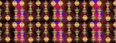 Renkli arka planda izole kar taneleri. Raster illüstrasyonu. Kar taneleri radyal kahverengi, siyah ve kırmızı renkler.