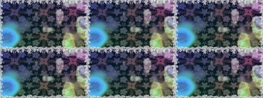 Raster deseni. Sanat ilham verici ve gri renkli çiçekler ve arkasında iz bırakır. Mavi ve gri el çizimi desen. Karalama çiçekleri kusursuz desen.