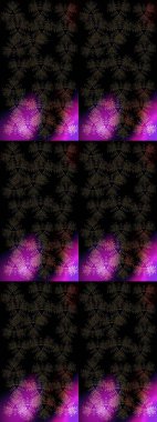 Süper tasarım posteri, kapak resmi, siyah, gri ve mor renkli kart tasarımı. Son moda kar taneleri ve elementler onun kartlarını gösteriyor. Kar taneleri tasarımı. Retro biçim dokusu, soyut kış elementleri.