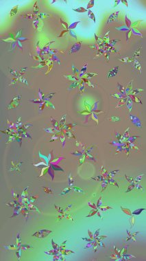 Üzerinde bej ve gri renkler olan çiçek desenleri çiz. Suluboya tarzında bej ve gri renkte çiçekler.