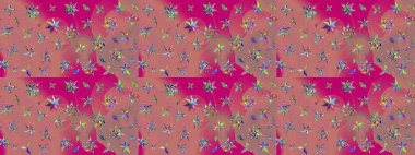 Yatak çarşafları, ceket, paket tasarımı, kumaş ve moda kavramları için tekstil baskısı. Eskiz modeli etnik tasarım. Çiçekleri, deniz kabukları, mandalaları ve suluboya efektleri olan deniz altyapısı.