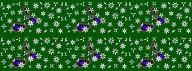 Düz Çiçek Elementleri Tasarımı. Çiçekli eskiz arkaplanı. Çocuk stili. Renkli Bahar Teması çizim şablonu.