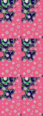 Tekstil, kumaş, kapaklar, duvar kağıtları, baskı, naylon, koleksiyon defteri, örgü, dekupaj için güzel bir eskiz. Millefleur 'lar. Küçük pembe ve nötr çiçeklerle oldukça kaliteli besin torbası deseni..