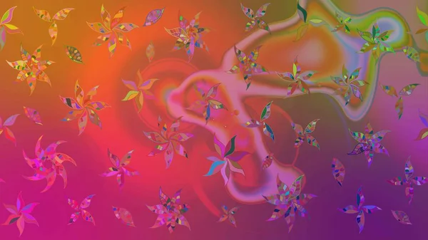 Dekorasyon ve tasarım için güzel bir desen. Raster illüstrasyonu. Moda baskısı. Çiçeğin suluboya çizimlerinin mükemmel deseni. Eski model. Suluboya çizim deseni.