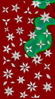 Yumuşak, bahar çiçekli arka plan. Kırmızı renkte çiçekler. Raster çiçek desenli ve çiçekli..