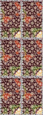 Kullanılabilir Tekstil, tebrik kartı, boyama kitabı, telefon durumda yazdırma için. Etnik Mandala süsleme. Hint çiçek desenli madalyon desen. Raster kına dövme stil.