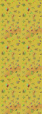 Raster illüstrasyonu. Güzel kumaş deseni. Küçük çiçekteki sevimli çiçek deseni. Güzel karalamalı çiçek deseni çiz..