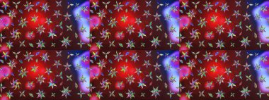 Klasik çiçek desenli. Paketleme, tekstil, duvar kâğıdı için çiçek eskizi. Yumuşak pamuk tasarımı. Yumuşak fayans. Raster taze dokusu.