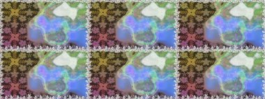 Raster dikişsiz çiçek deseni. Tarafsız renklerde vadinin çiçekleri.