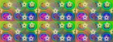 Soyut kar taneleri arkaplanda izole edilmiş düz dizayn. Raster kar taneleri arka planda. Kar tanesi rengarenk desen. Kar taneleri deseni. Raster illüstrasyonu.