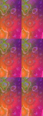 Sketch Floral Pattern in Raster illustration. Fancy fabric pattern. Colour Spring Theme sketch pattern Background. Flat Flower Elements Design.