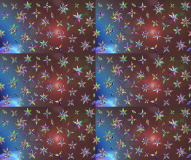 Renkli Bahar Teması eskiz kalıbı. Süslü kumaş deseni. Düz Çiçek Elementleri Tasarımı. Raster illüstrasyonunda çiçek deseni çizimi.