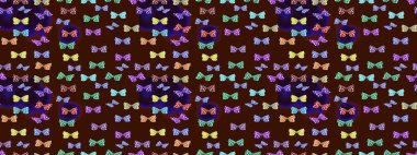 Kahverengi ve nötr arka planda kelebek desenli çizim. Kumaş, kağıt, ambalaj kâğıdı ve duvar kağıdı tasarımı için hoş bir arka plan. Raster illüstrasyonu.