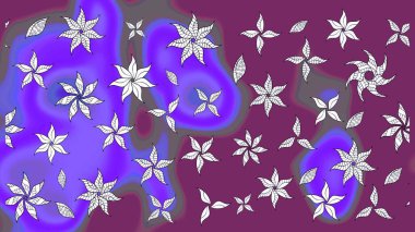 Zarif, parlak ve pürüzsüz kahverengi, mor ve mor çiçek desenli tasarım. Sabıka baskıları, bebek kıyafetleri, duvar kâğıtları, paket kutuları vb..