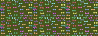 Kelebek. Yeşil ve nötr arkaplanda izole edilmiş web tasarımı için renk çizgisi raster seti. Çizim.