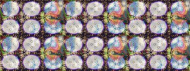 Güzel kumaş deseni. Raster illüstrasyonu. Tarafsız ve gri renklerde. Raster illüstrasyonunda çiçek deseni çizimi.