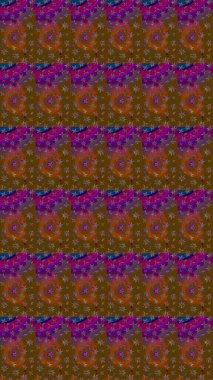 Taslak desenli, modaya uygun kumaş deseni. Raster illüstrasyonu. Düz Çiçek Elementleri Tasarımı. Şirin çiçek elementleri. Renkli Bahar Teması çizim şablonu.