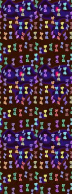 Renkli romantik kelebekler eskizler çiziyor. Dekoratif Raster çizimi. Elle çizilmiş kelebeklerle. Kahverengi ve mavi renkler üzerine soyut arkaplan.