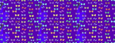 Menekşe ve nötr arkaplanda renkli kelebeğin çizimi. Menekşe ve nötr renkler üzerine resim. Karala, karala, karala. Raster..