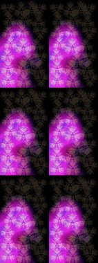 Raster illüstrasyon kar taneleri. Kışın sembolü. Güzel dekorasyon. Siyah, mor ve mor renkli suluboya kar taneleri.