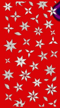 Raster illüstrasyonu. Güzel kumaş deseni. Bahar çiçekli güzel bir çiçek deseni..