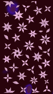 Kahverengi renklerde. Raster illüstrasyonu. Çiçek. Taslak dekoratif arka plan, çiçek mandala.