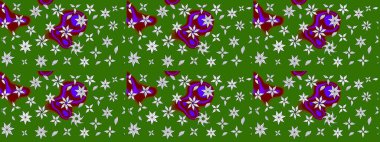 Raster illüstrasyonu. Renkli Bahar Teması eskiz kalıbı. Yeşil ve nötr renklerde zarif çiçek buketi suluboya. Düz Çiçek Elementleri Tasarımı.