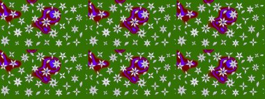 Raster illüstrasyonu. Renkli Bahar Teması eskiz kalıbı. Yeşil ve nötr renklerde zarif çiçek buketi suluboya. Düz Çiçek Elementleri Tasarımı.