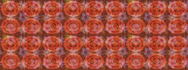 Raster illüstrasyonu. Sihirli turuncu, kahverengi ve pembe tatil soyut arka plan yıldız ve düşen kar taneleri. Noel turuncusu, kahverengi ve pembe.