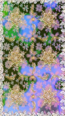 Kusursuz raster arka plan. Kusursuz çiçek deseni. Duvar kâğıdı barok, İspanyol kumaşı. Tarafsız renklerde grafiksel modern kusursuz desen.